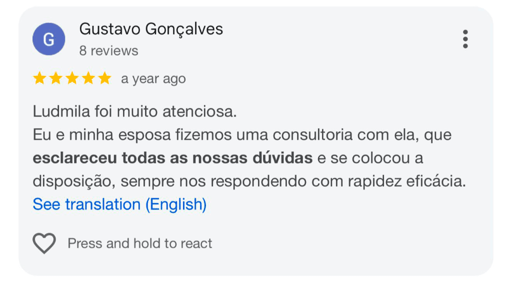 Depoimento Gustavo Gonçalves no Google